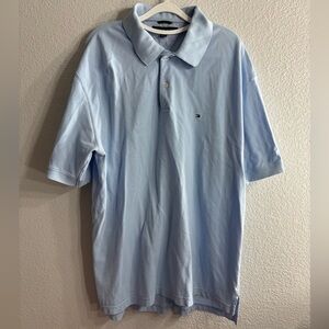 Tommy Hilfiger Sky Blue Polo Shirt Men Size XL Extra Large